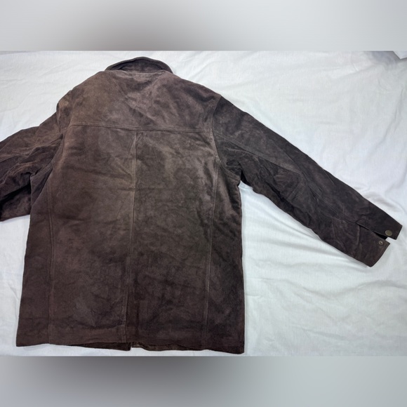 Eddie Bauer + Seattle Suede Edition Jacket Gold Quilt Insulation Washable Zip XL - Picture 10 of 16